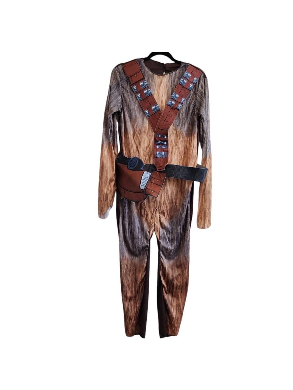 Star Wars Chewbacca Faux-Fur Brown and Black Jumpsuit Costume